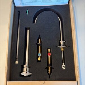 Waterworks Henry Chronos Gooseneck Lavatory Faucet Nickel CLS200 No Handles